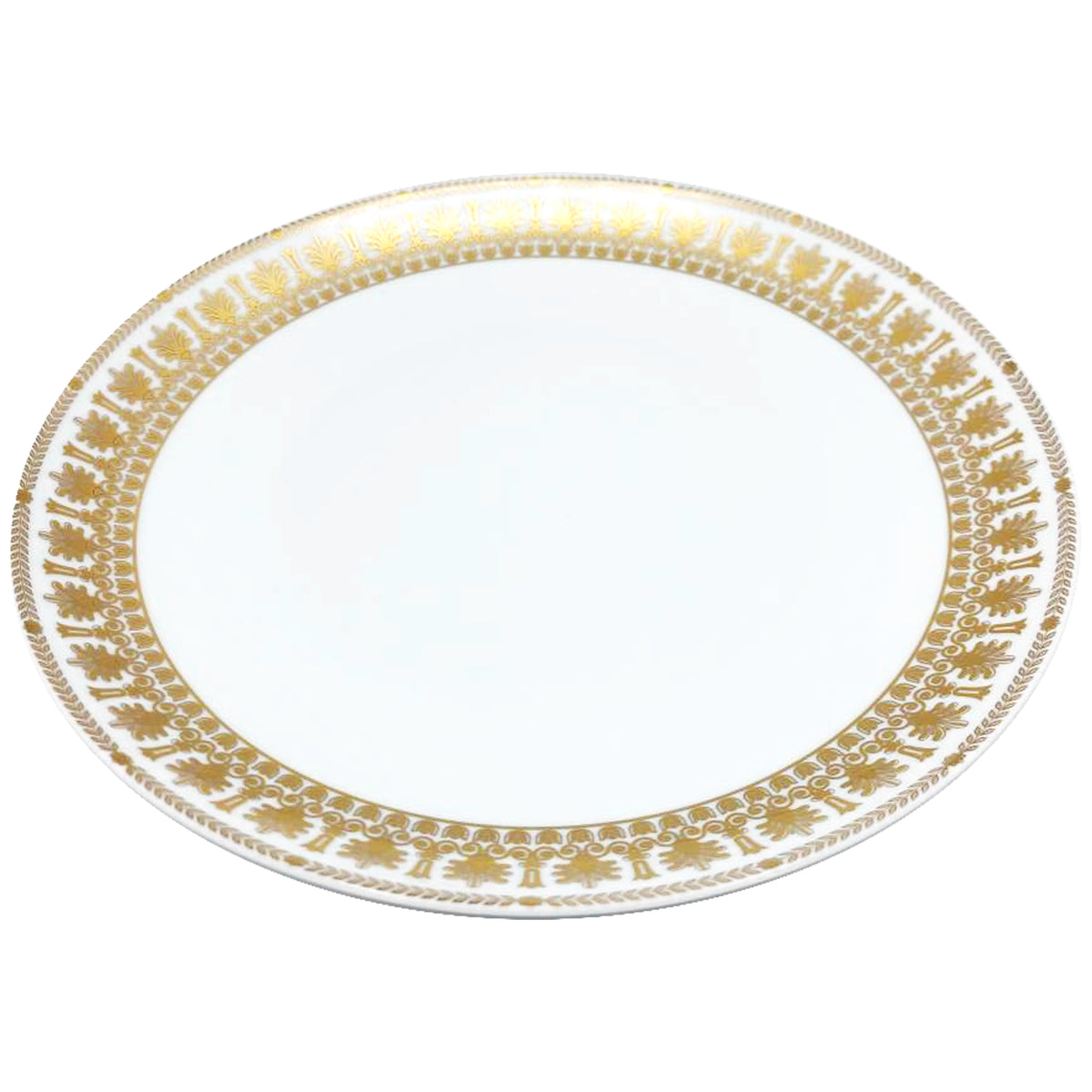 Gold EMPIRE - Flat round dish, maxi