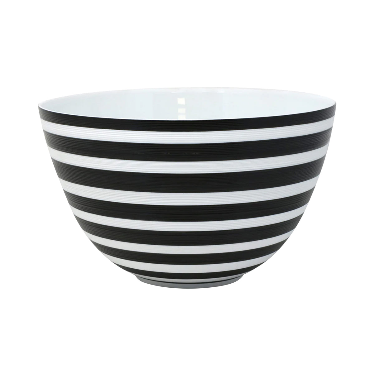 HEMISPHERE Black Striped Bakelite - Salad serving bowl, maxi