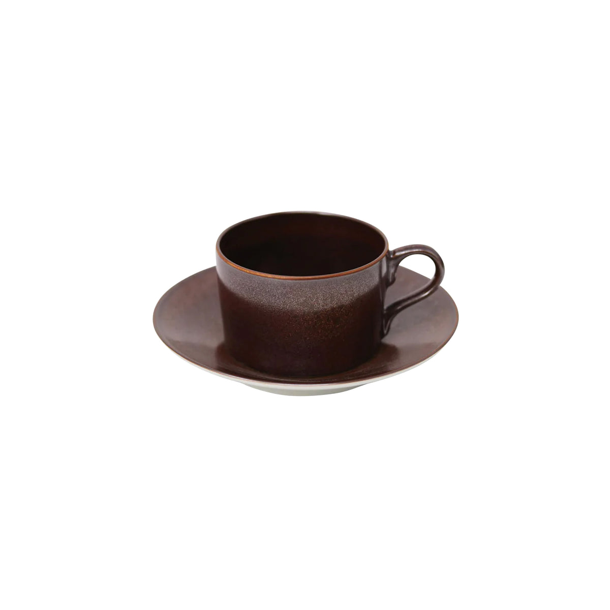 RED GRANITE - Tea set (cup & saucer)