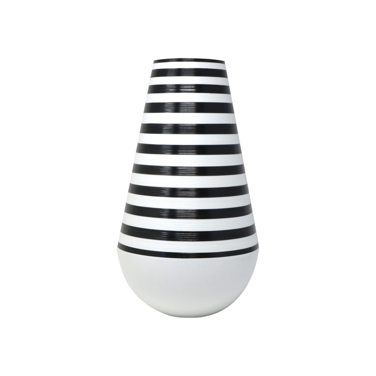 HEMISPHERE Black Striped Bakelite - Vase, large