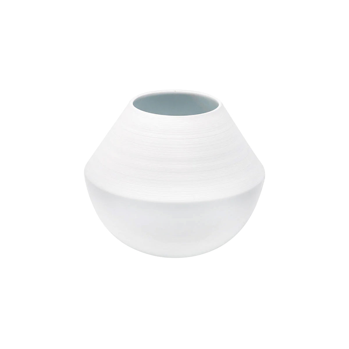 HEMISPHERE White Satin - Vase, small