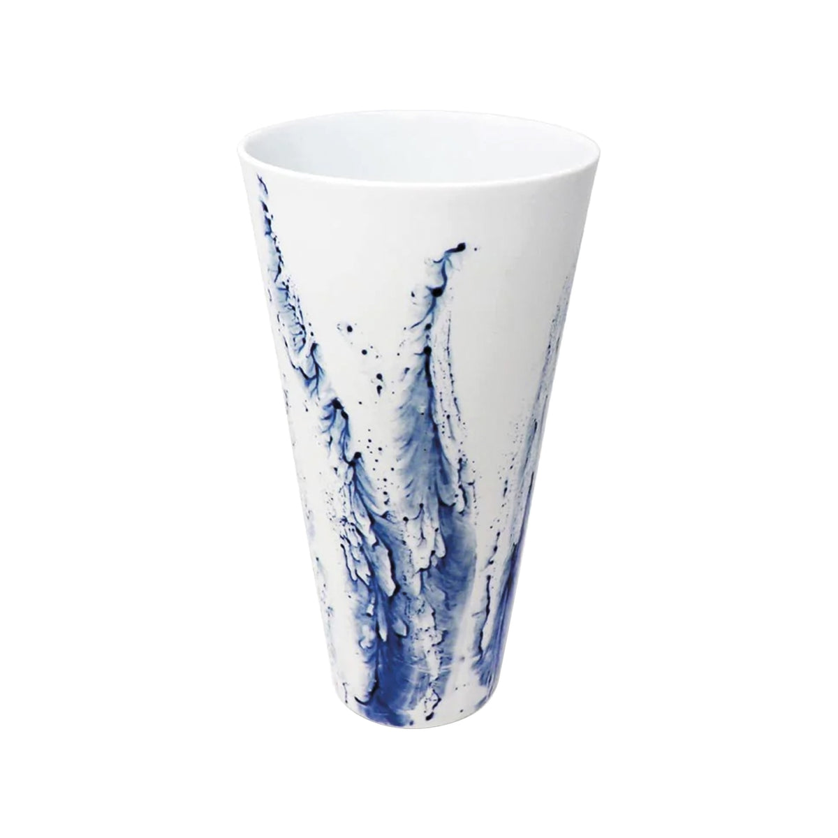 BLUE IMPRESSION - Straight vase, large