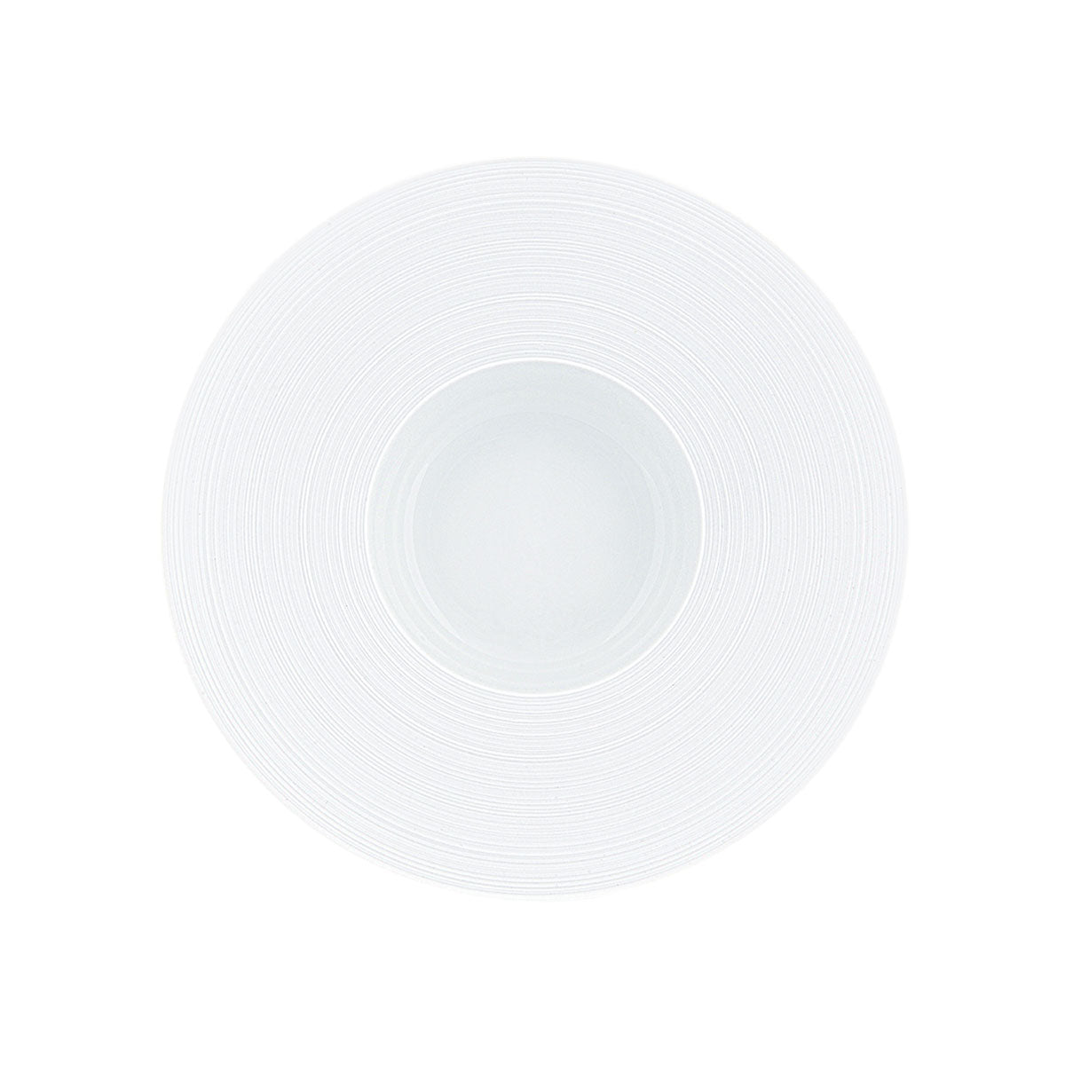 HEMISPHERE White Satin - Soup plate with wing MM