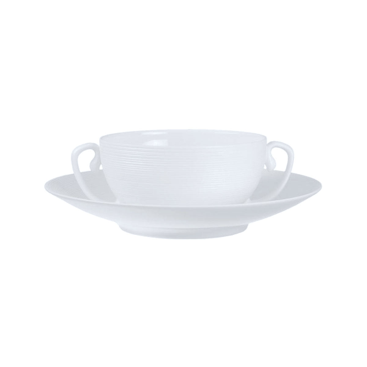 HEMISPHERE White Satin - Cream soup cup with saucer
