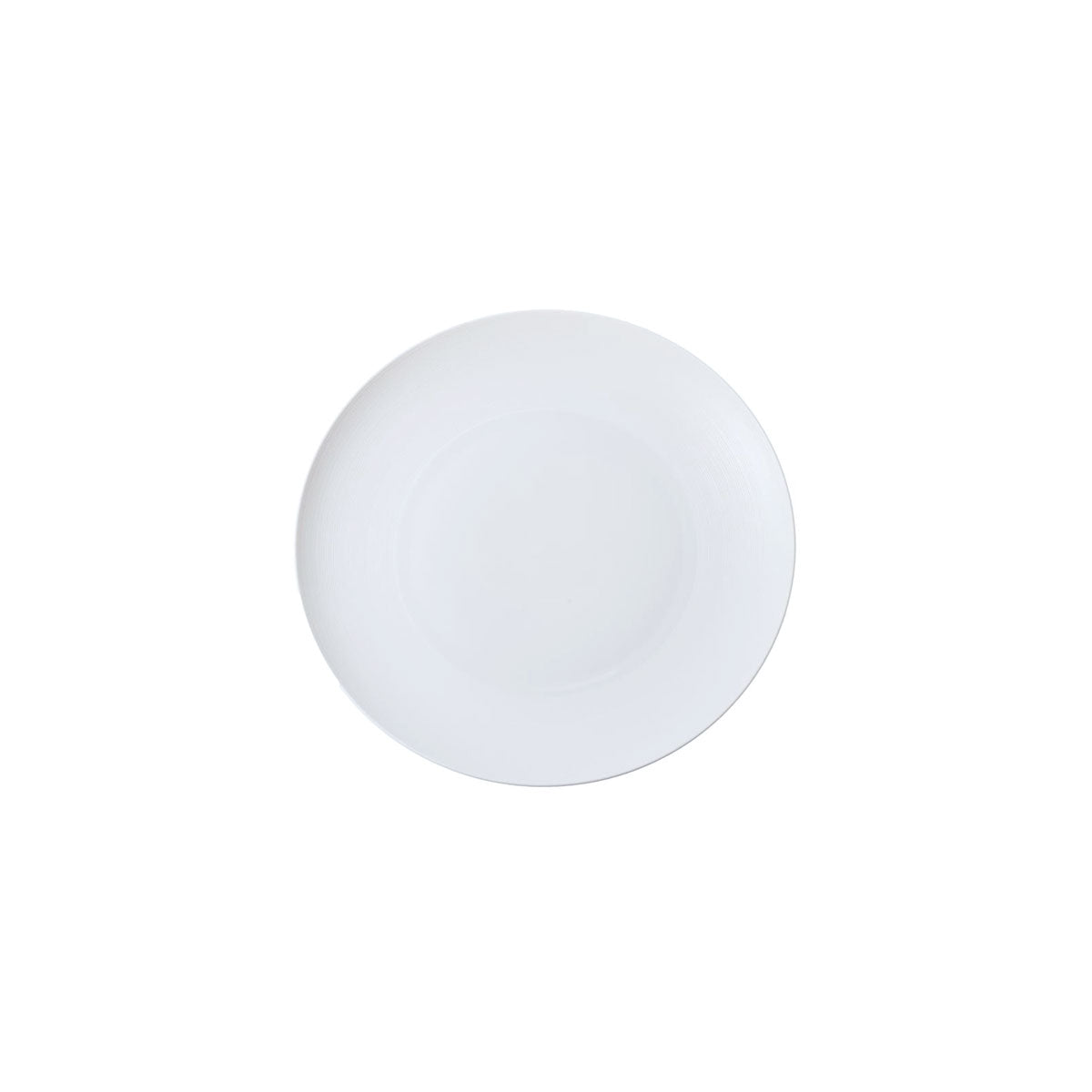 HEMISPHERE White Satin - Flat round dish, mini