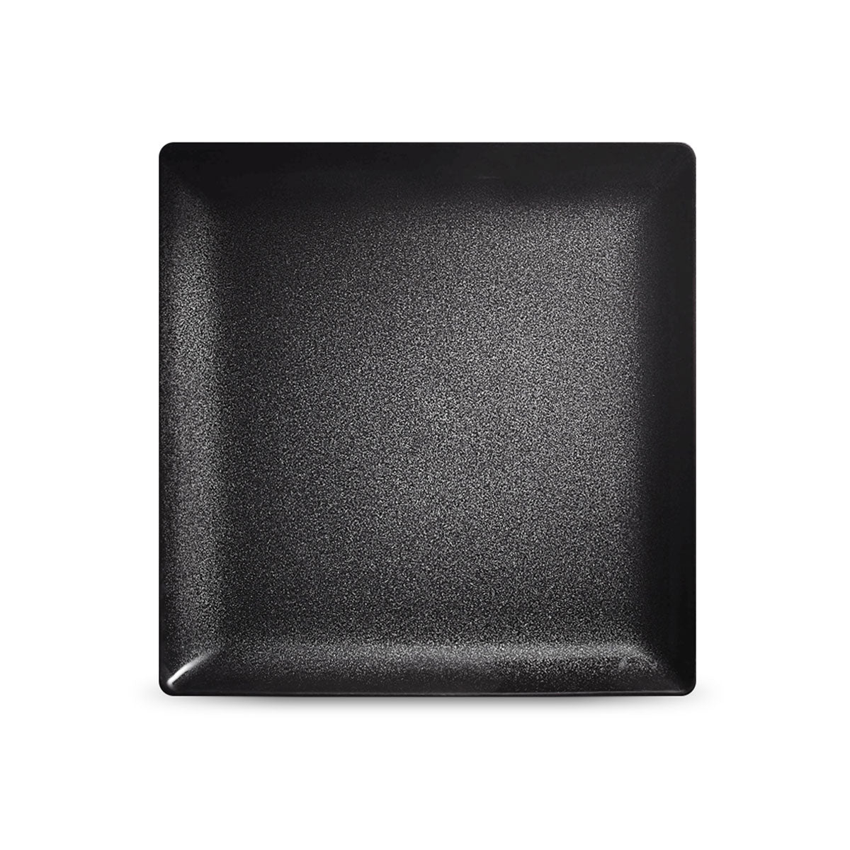 NOIR PAILLETÉ - Square plate 24 cm