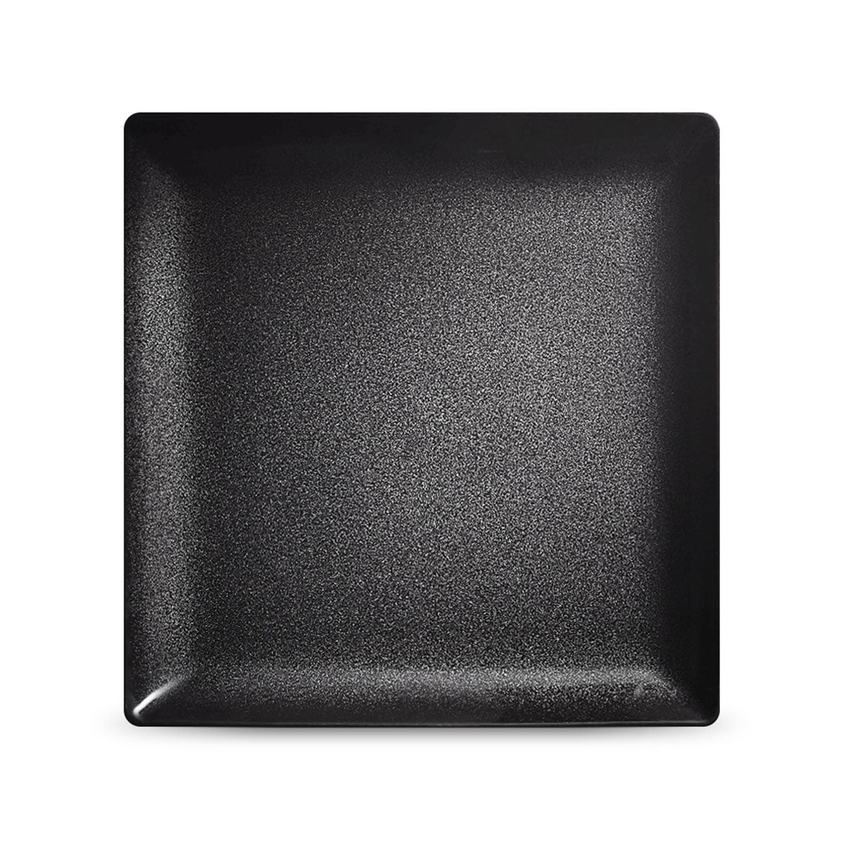 NOIR PAILLETÉ - Square plate 27 cm