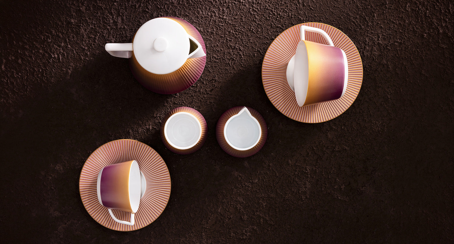 JL Coquet & Chrome Yellow – Limoges Porcelain – J.L Coquet
