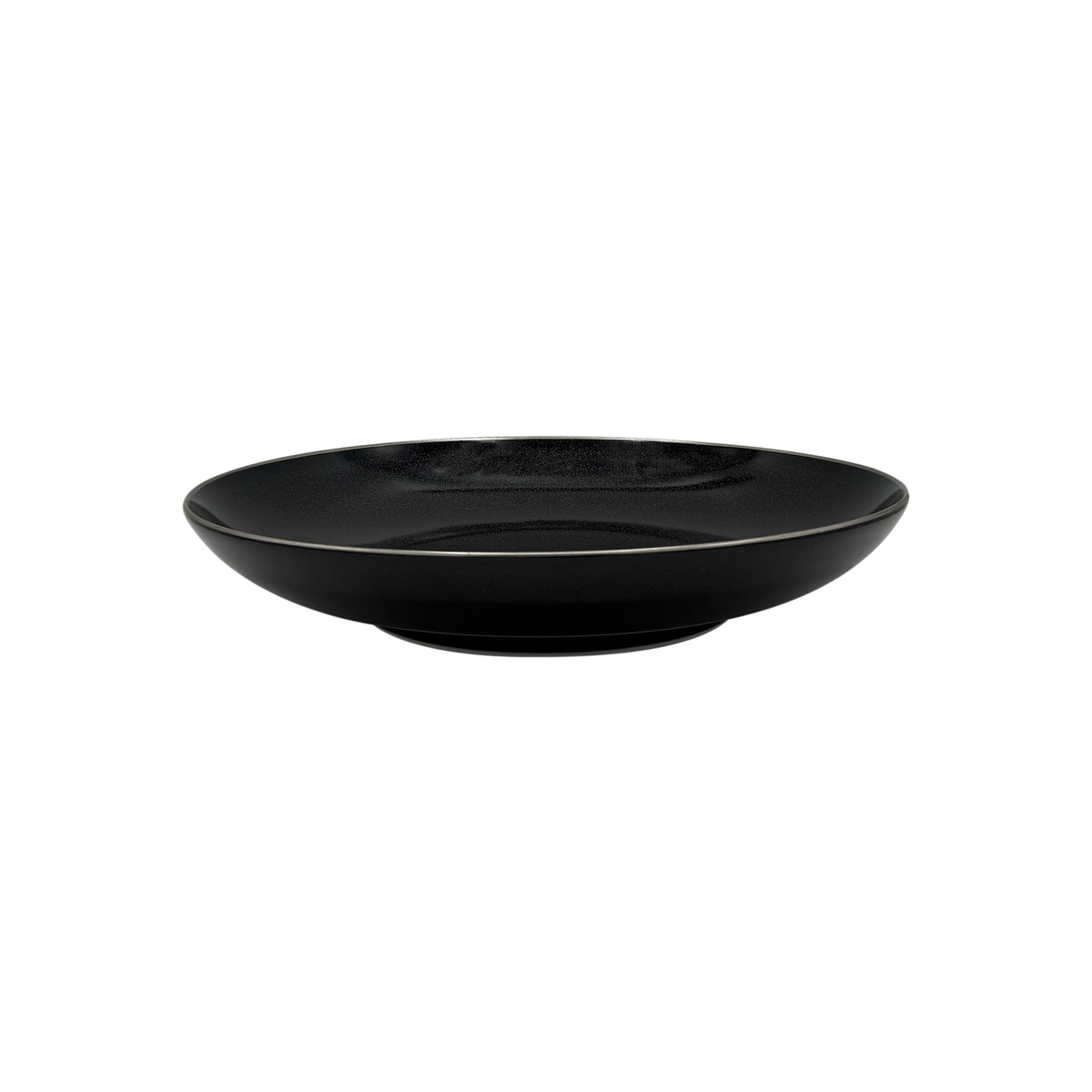 NOIR PAILLETÉ Filet Platine - Assiette à pâtes MM
