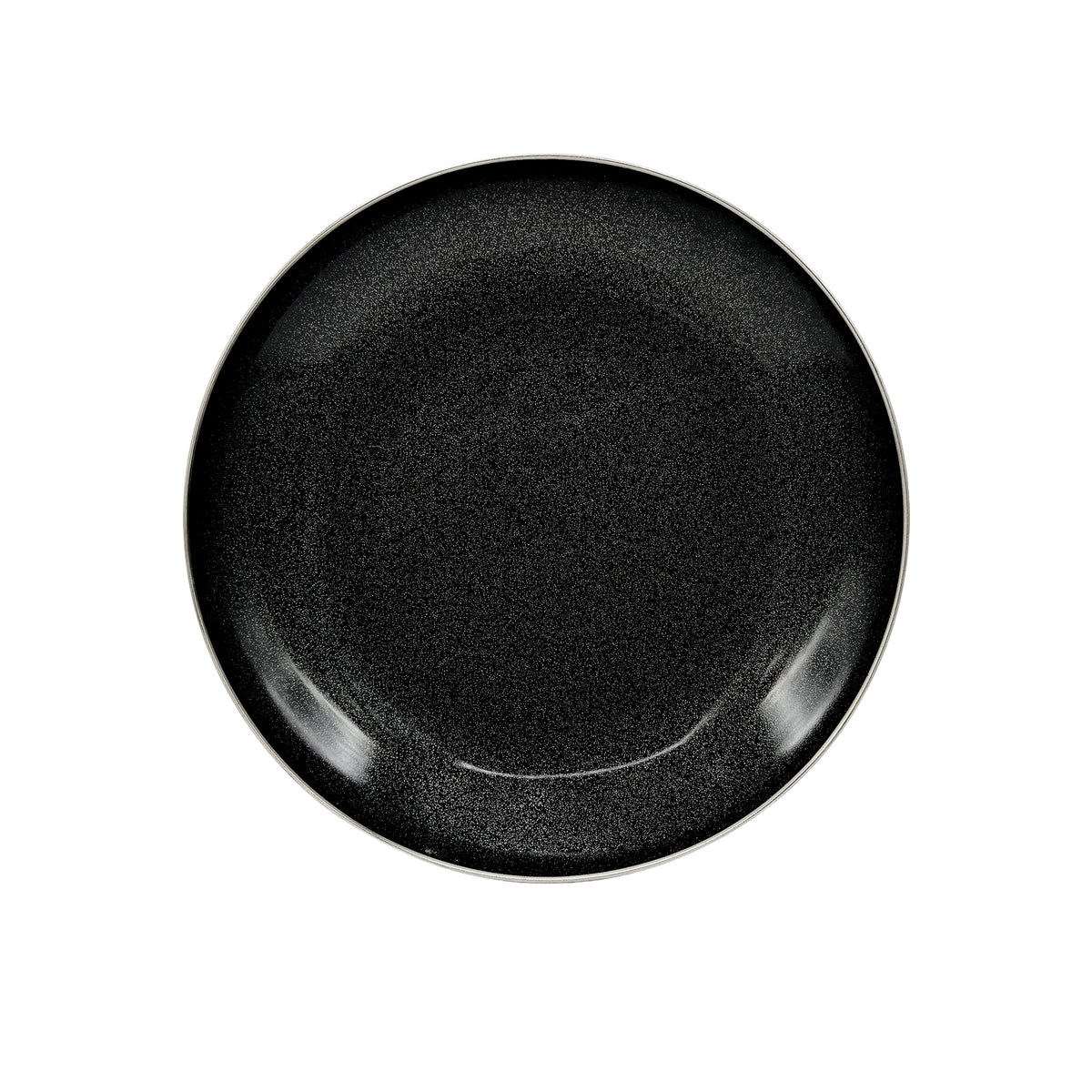 NOIR PAILLETÉ Filet Platine - Assiette à pâtes MM