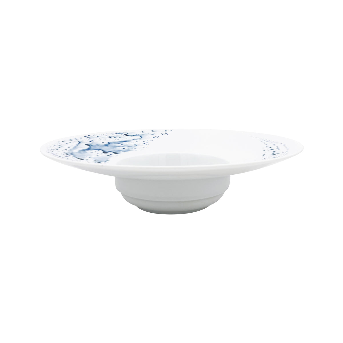 BLUE IMPRESSION - Assiette creuse à aile GM