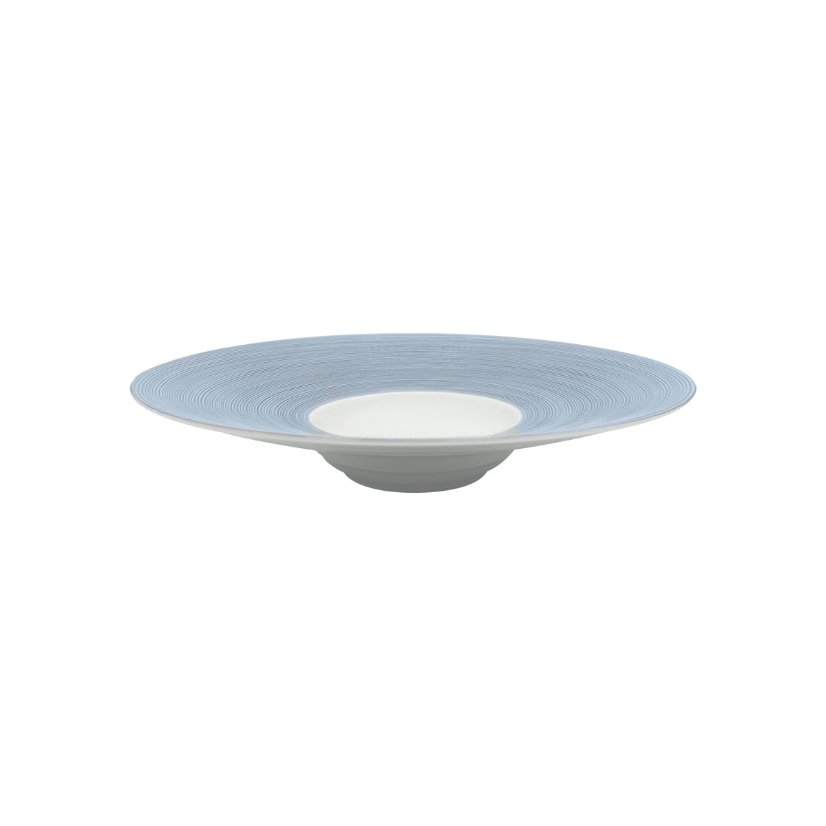 HEMISPHERE Bleu Orage - Assiette creuse à aile MM