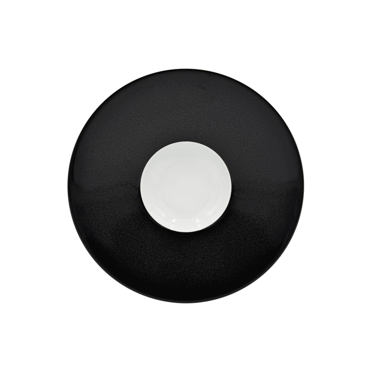 NOIR PAILLETÉ - Assiette creuse à aile MM