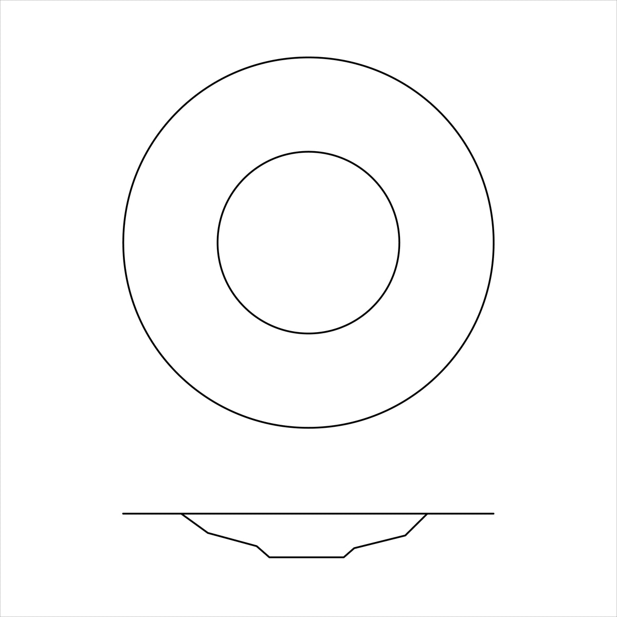 SONG Amande - Assiette creuse à aile JDC