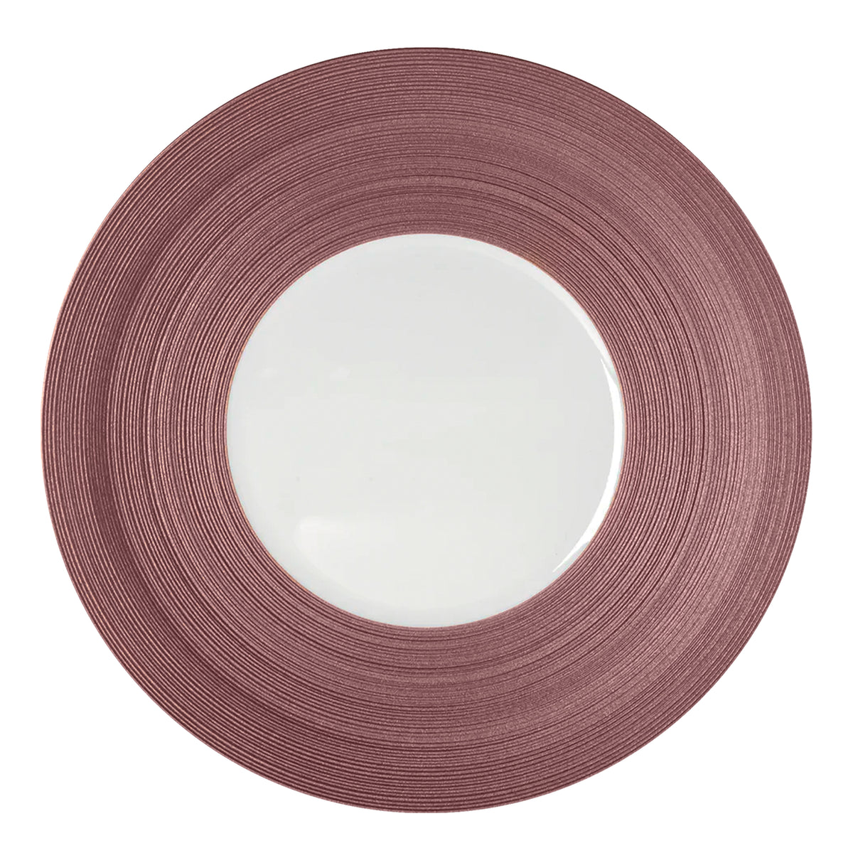 HEMISPHERE Violet Métallique - Assiette de présentation