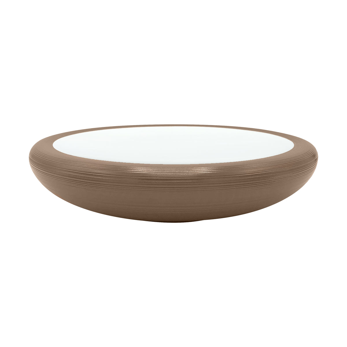 HEMISPHERE Gris métallique - Assiette plate Bubble