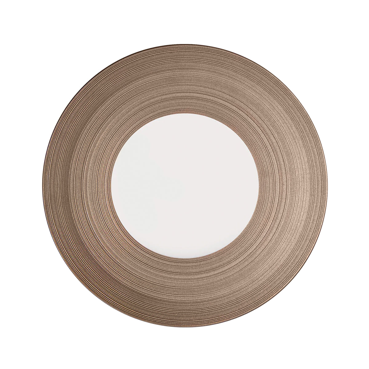 HEMISPHERE Gris Métallique - Assiette plate