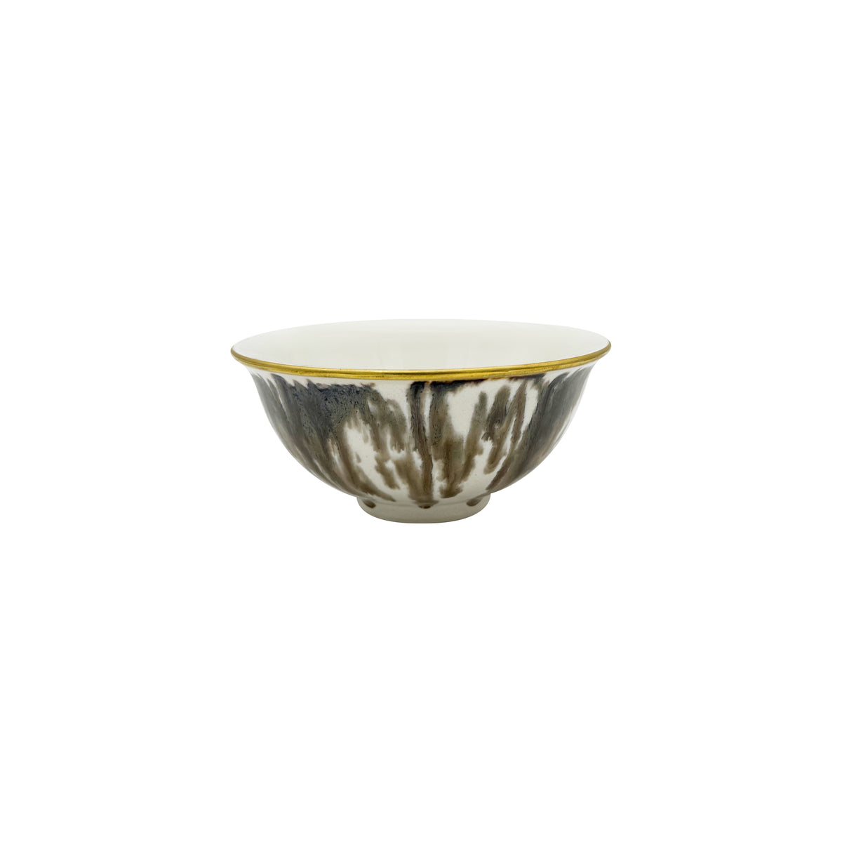 ECAILLE CREME Filet Or - Bol à riz, Ligne Asie