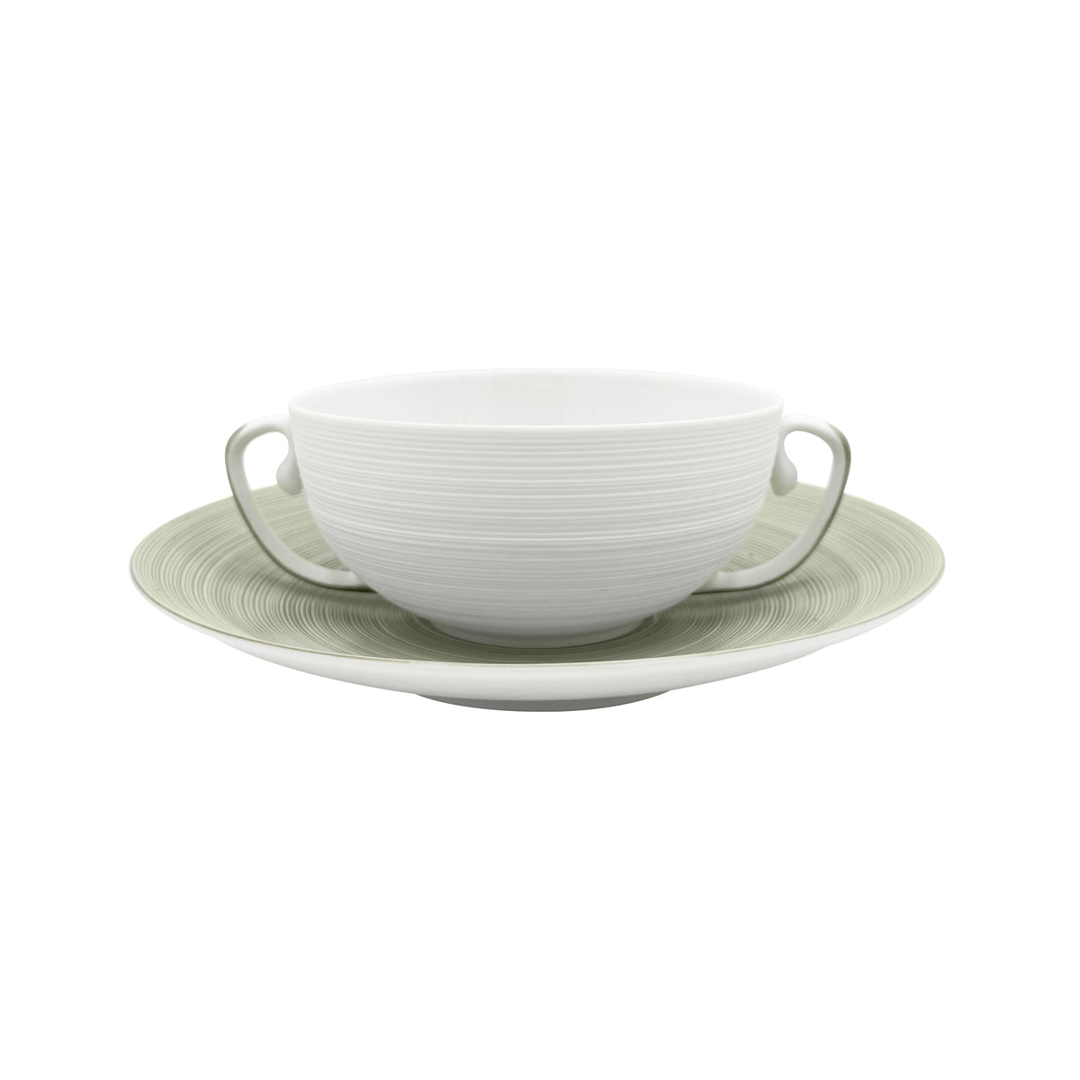 HEMISPHERE Vert Kaki - Bol bouillon & soucoupe
