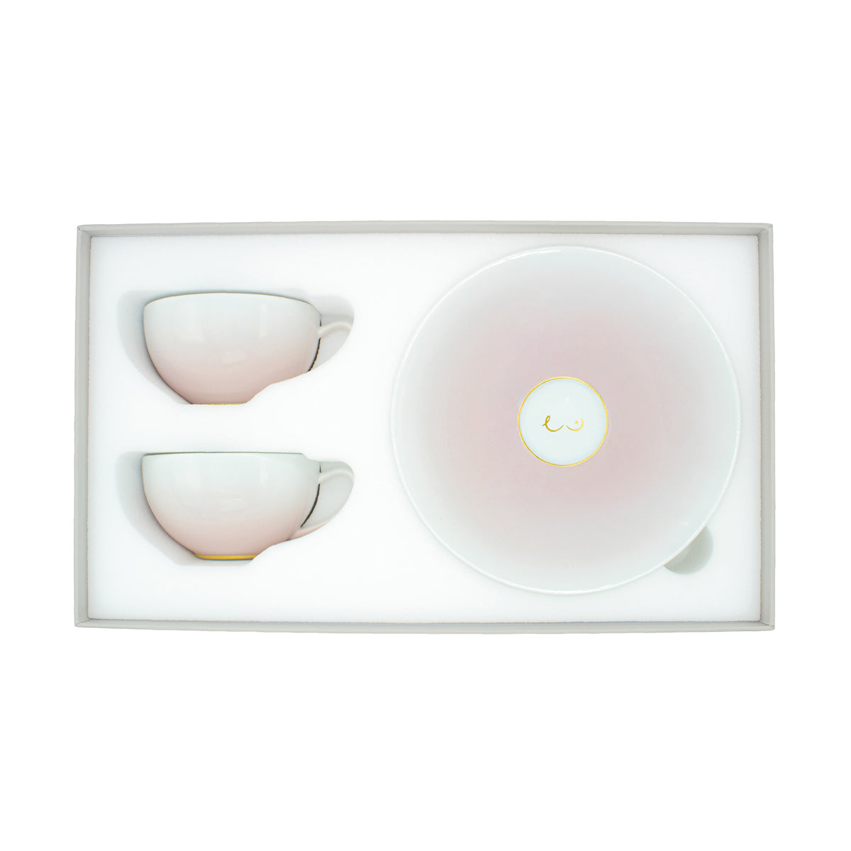 Octobre Rose - Coffret deux tasses thé & soucoupes