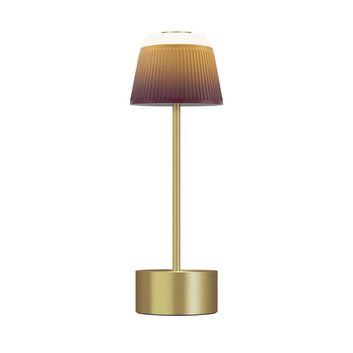BOLERO Satin White - Standing lamp, golden