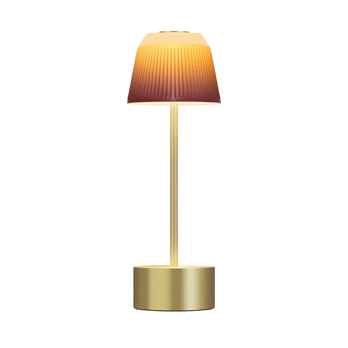 BOLERO Satin White - Standing lamp, golden