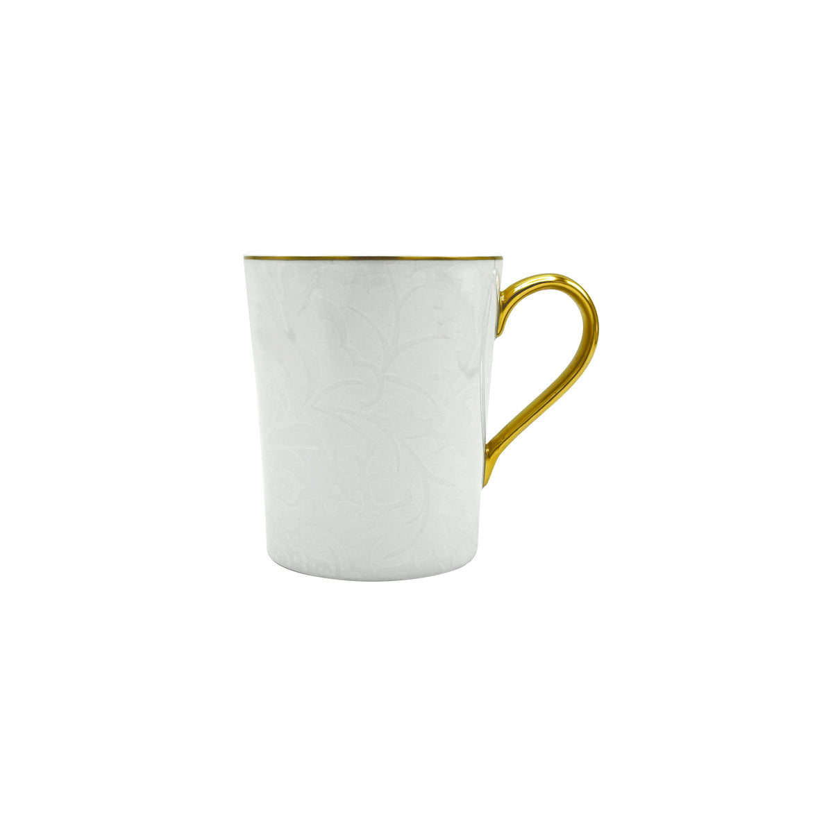 INDIENNES Blanc sur blanc filet Or - Mug