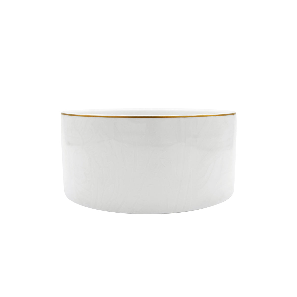 INDIENNES Blanc sur Blanc filet Or - Plat Individuel MM