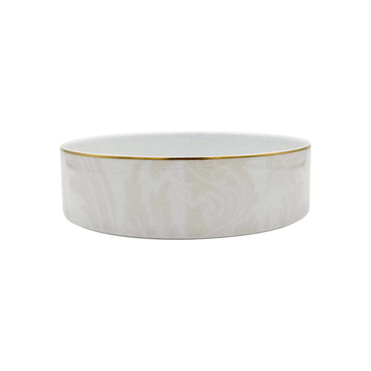 INDIENNES Rose Poudré filet Or - Plat Individuel GM