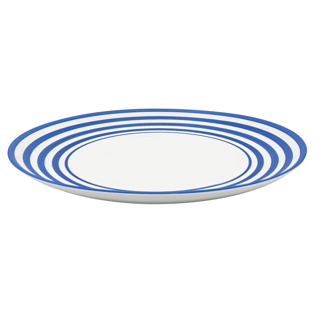 HEMISPHERE Rayé Bleu Roi - Plat plat maxi