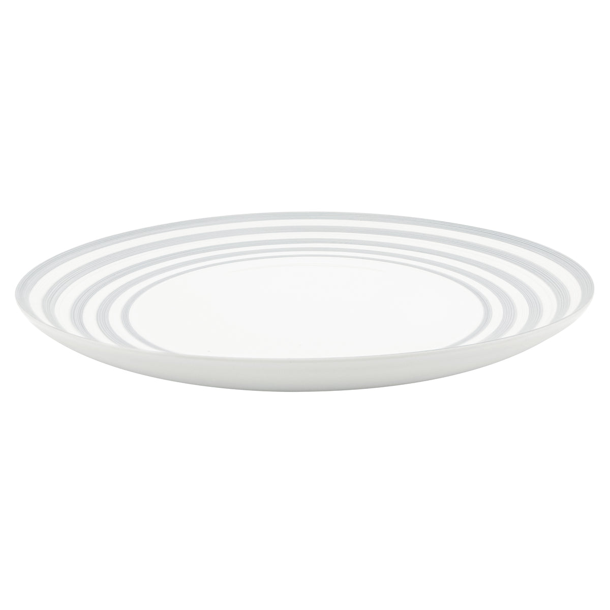 HEMISPHERE Rayé Gris - Plat plat maxi