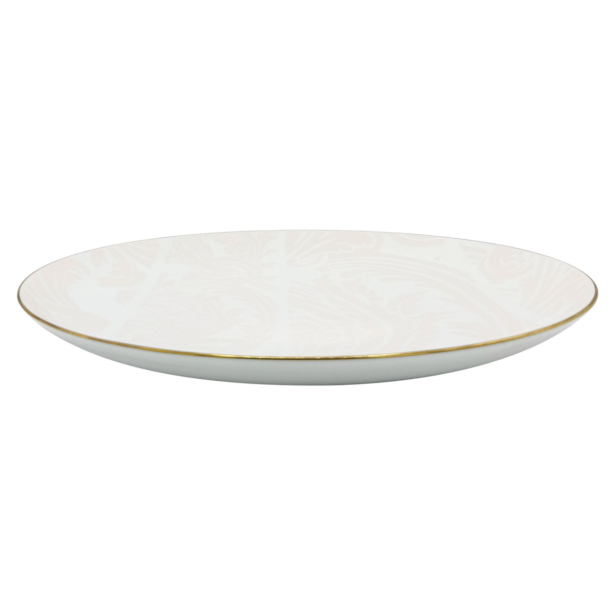 INDIENNES Rose Poudré filet Or - Plat plat maxi