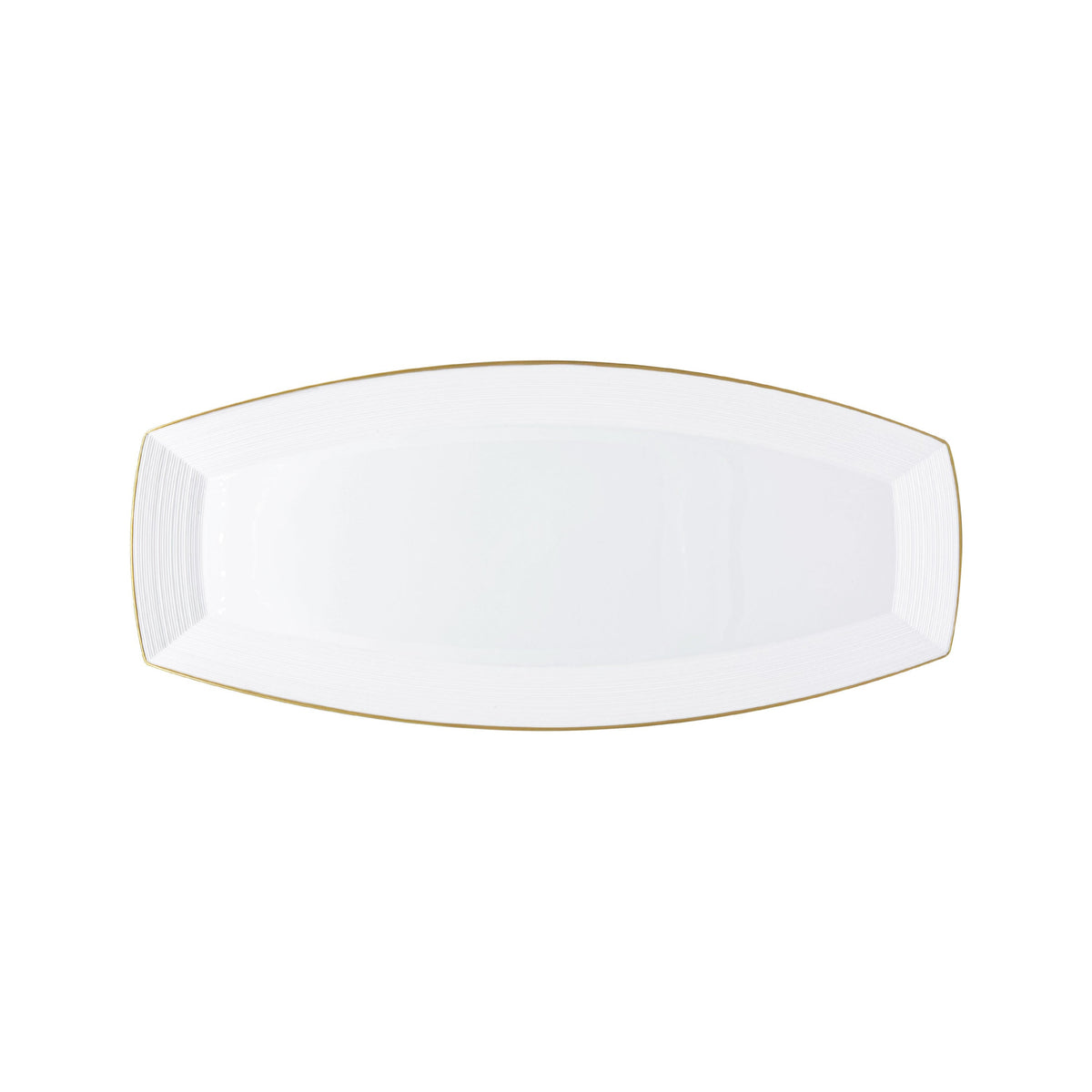 HEMISPHERE Blanc Satiné - Ravier, Filet Or
