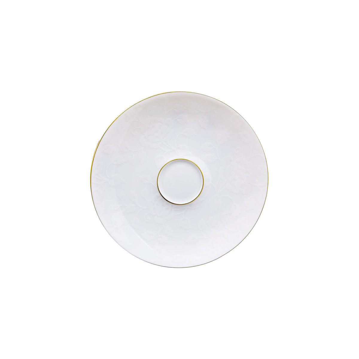 CHARDONS Blanc Filet Or - Tasse café & soucoupe