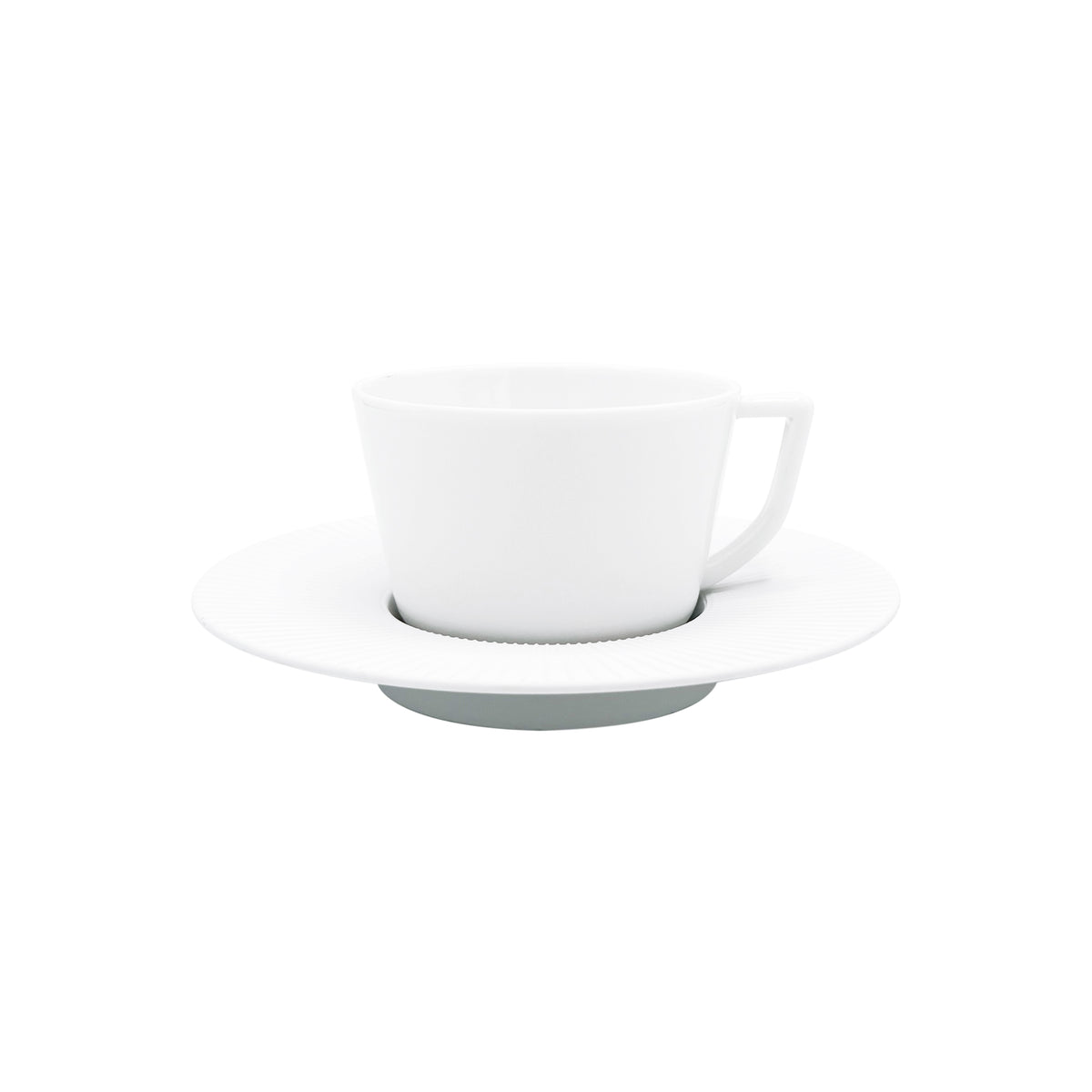 BOLERO Blanc Satiné - Tasse café & soucoupe
