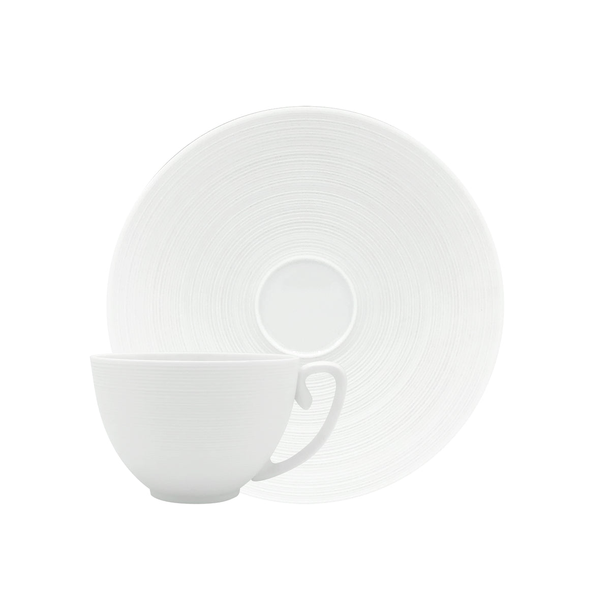 HEMISPHERE Blanc Satiné - Tasse café extra & soucoupe