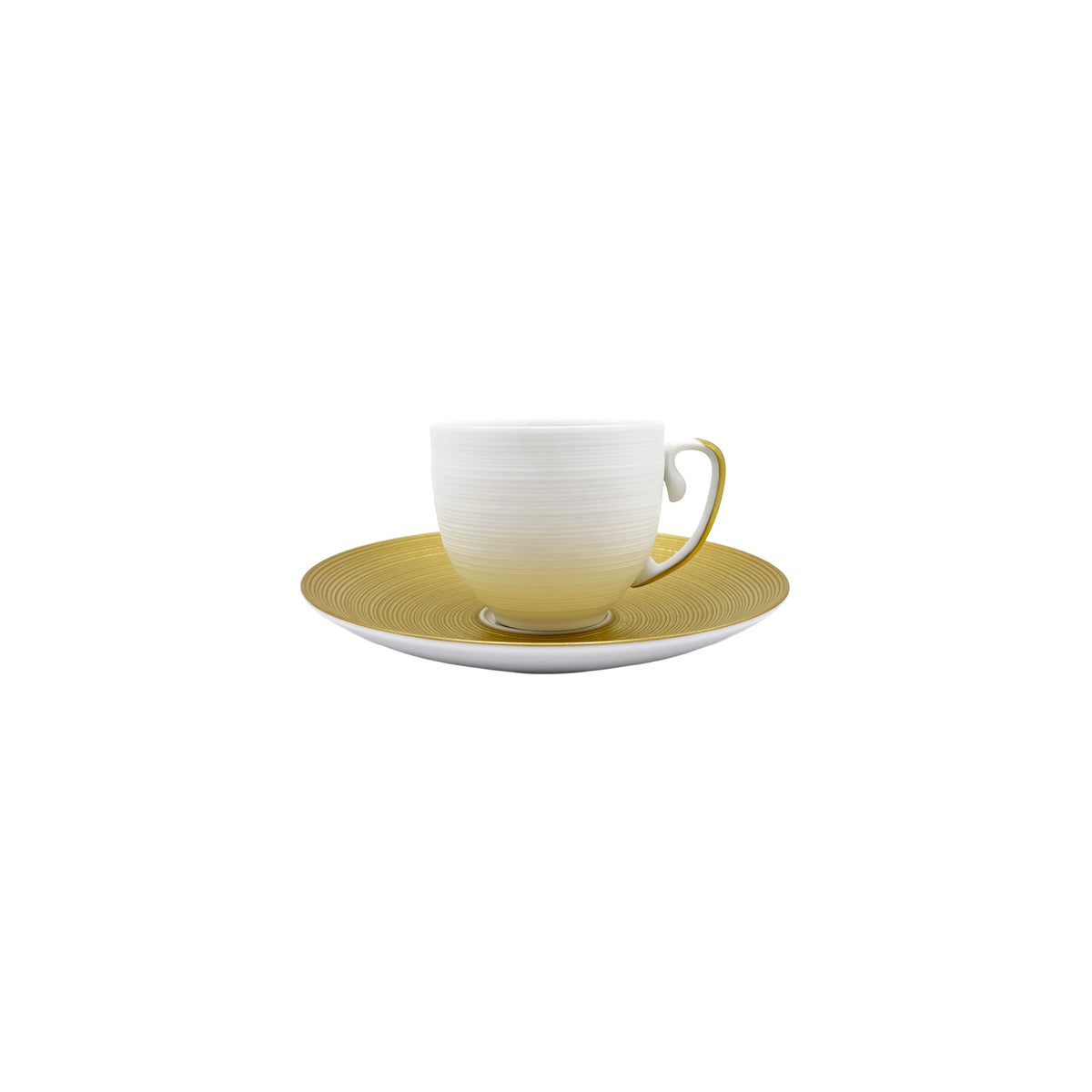 HEMISPHERE Or - Tasse café & soucoupe