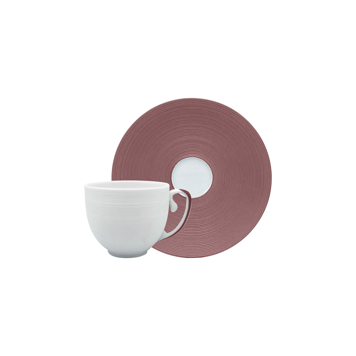 HEMISPHERE Violet Métallique - Tasse café & soucoupe