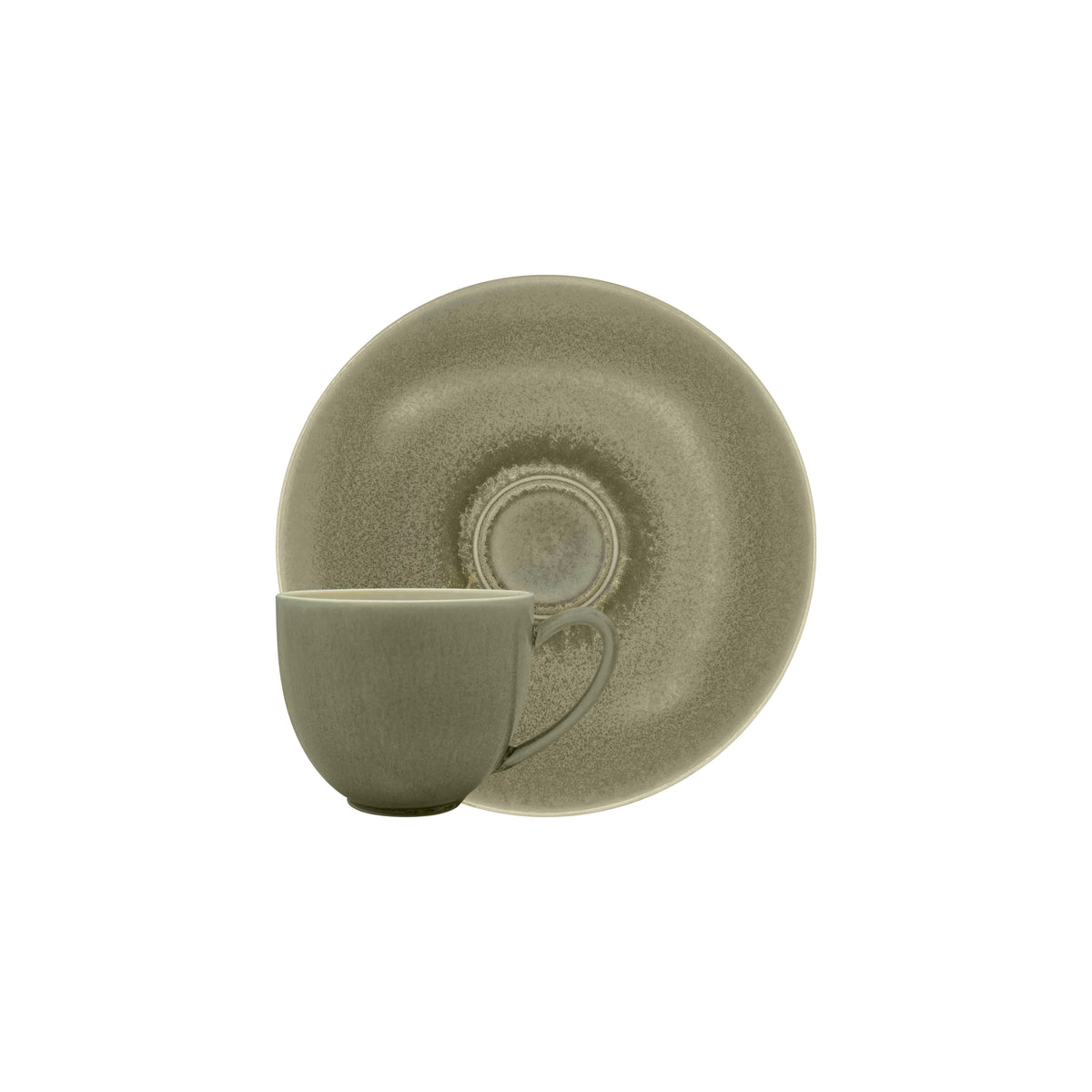 TODRA Gris - Tasse café & soucoupe