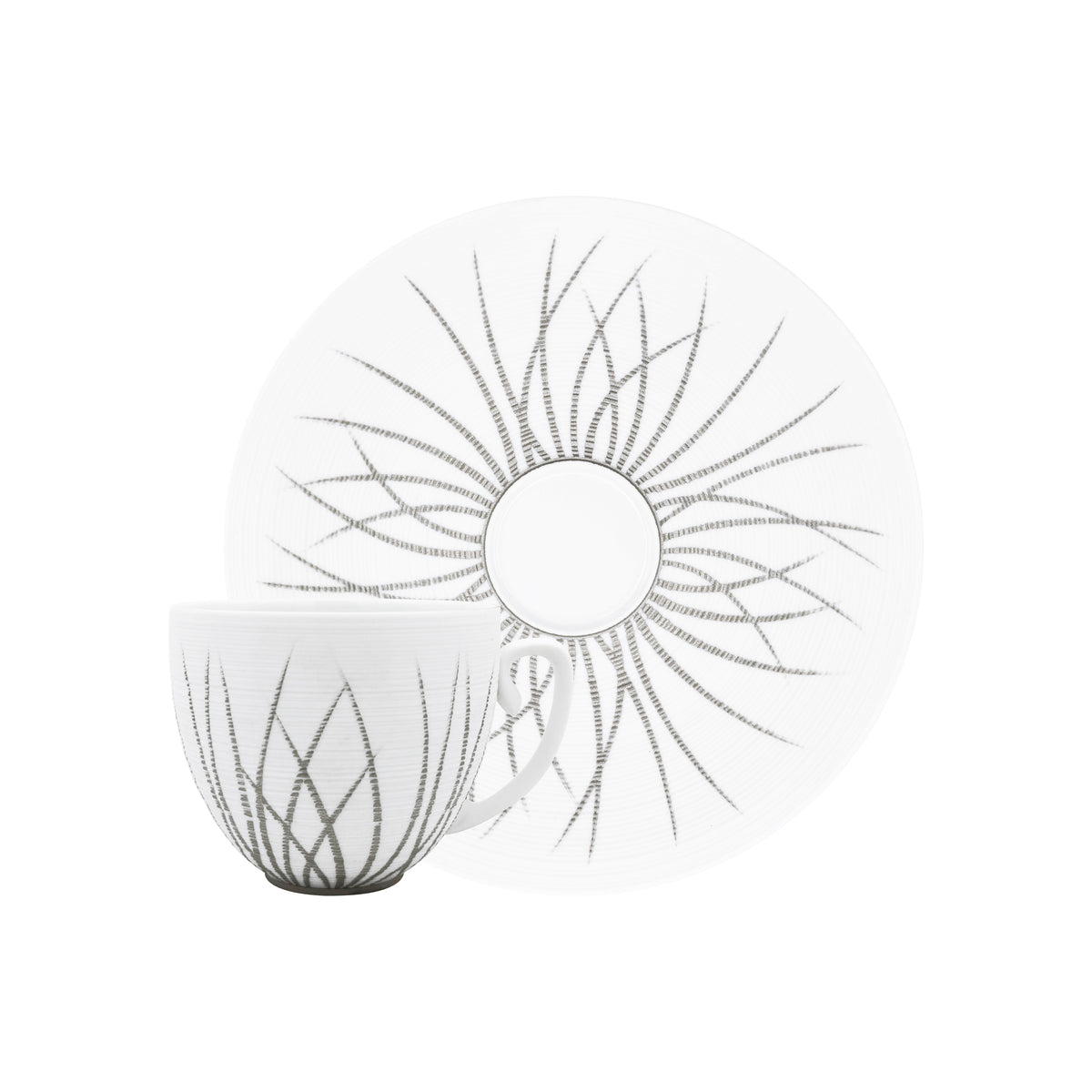 HEMISPHERE Toundra Platine - Tasse cappuccino & soucoupe