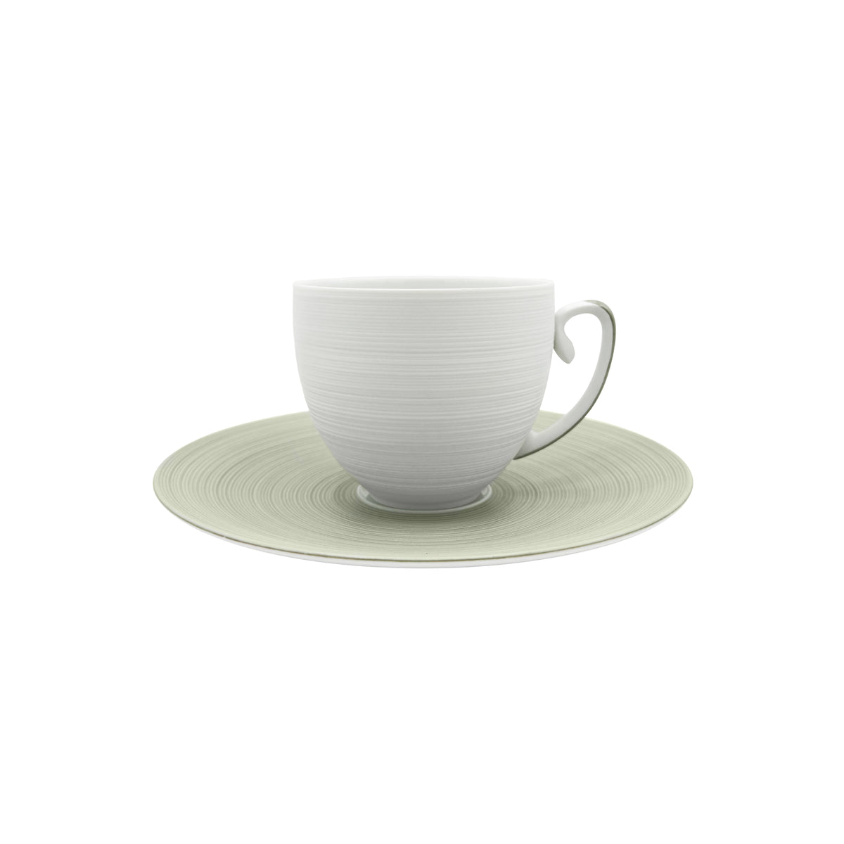 HEMISPHERE Vert Kaki - Tasse cappuccino & soucoupe