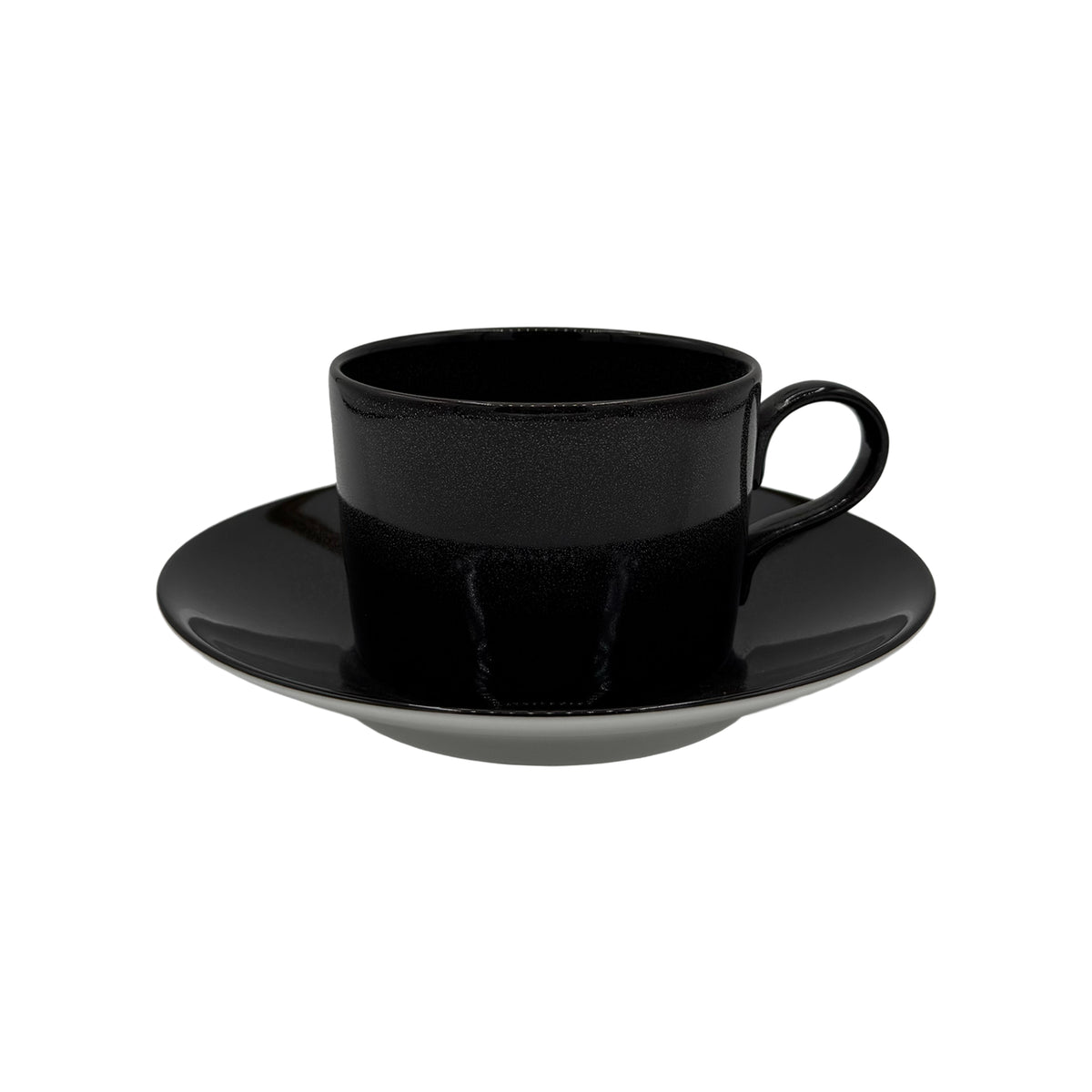 NOIR PAILLETÉ - Tasse déjeuner & soucoupe