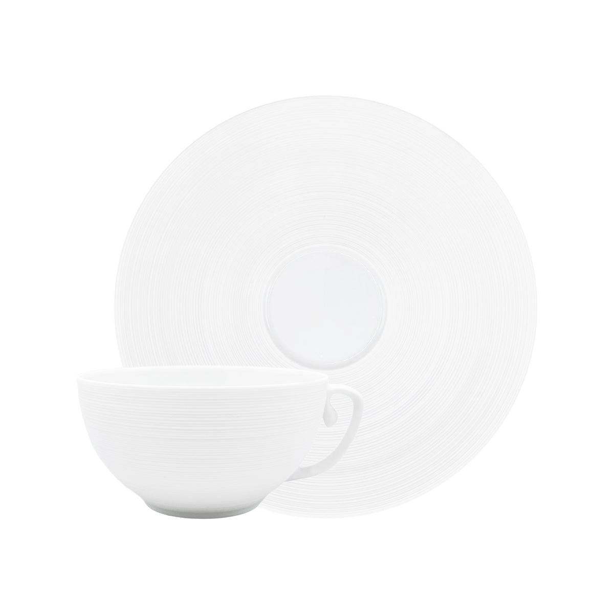 HEMISPHERE Satin White - Breakfast Cup &amp; Saucer