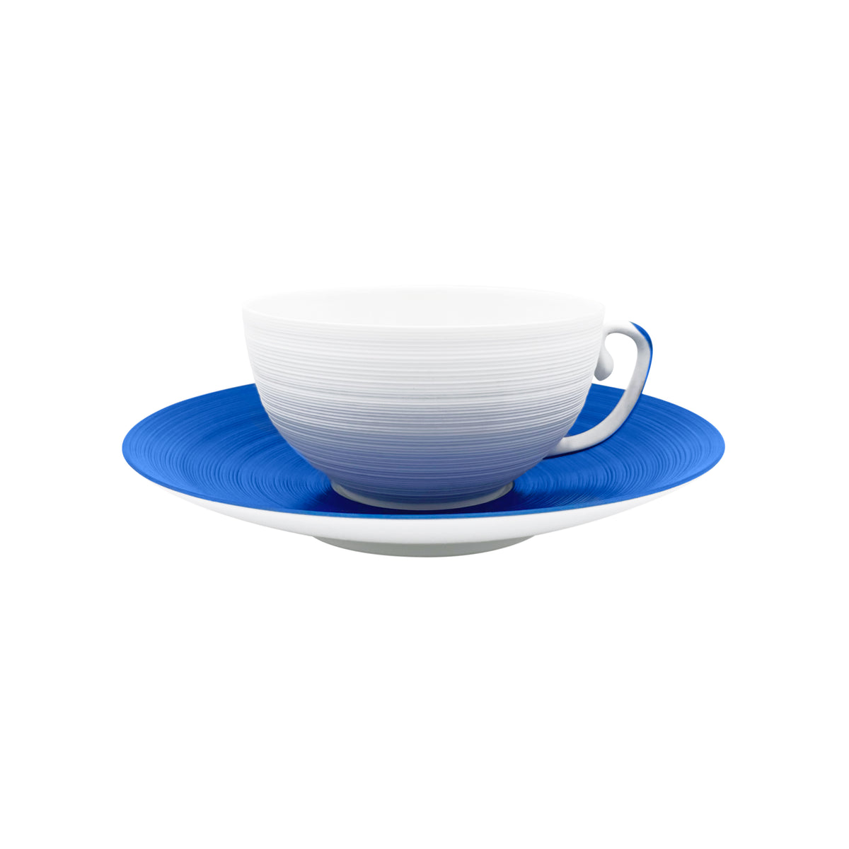 HEMISPHERE Bleu Roi - Tasse déjeuner & soucoupe