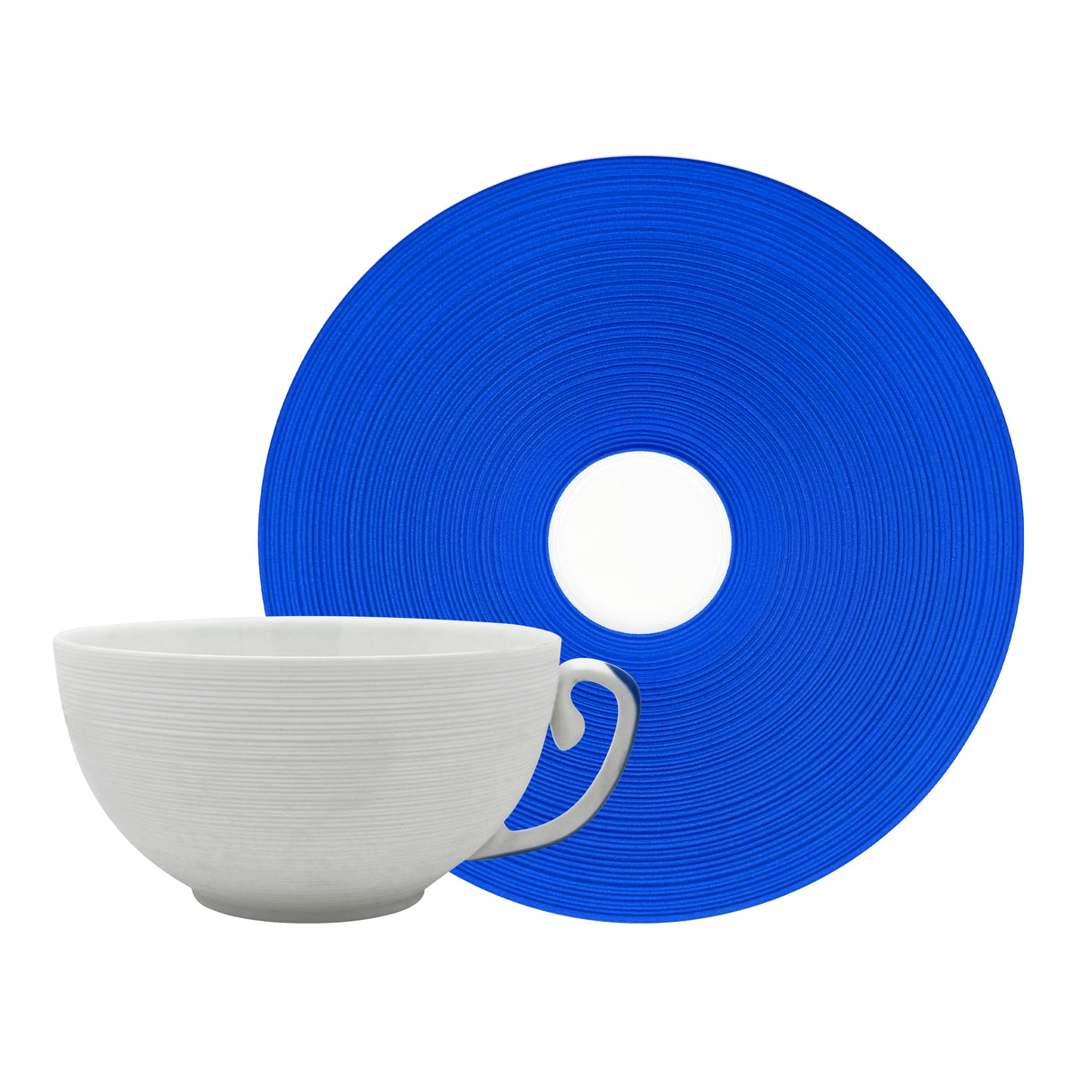 HEMISPHERE Bleu Roi - Tasse déjeuner & soucoupe