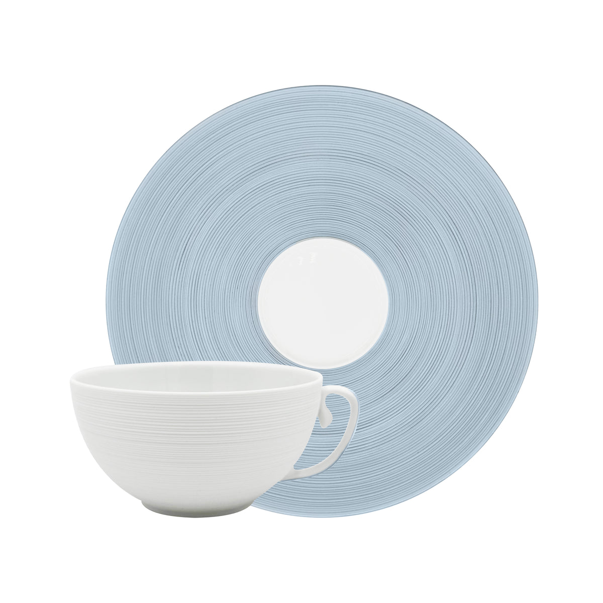 HEMISPHERE Bleu Orage - Tasse déjeuner & soucoupe
