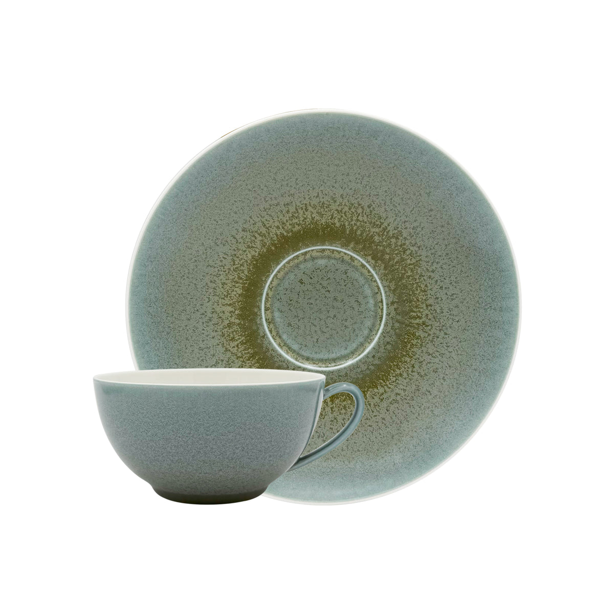 TODRA Vert - Tasse déjeuner & soucoupe