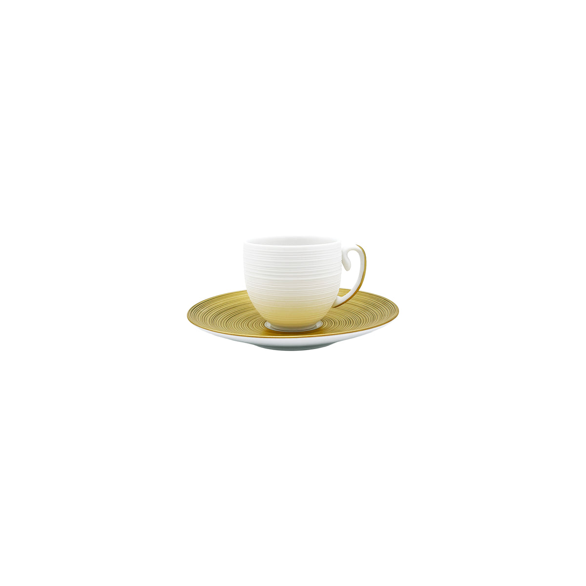 HEMISPHERE Or - Tasse moka & soucoupe