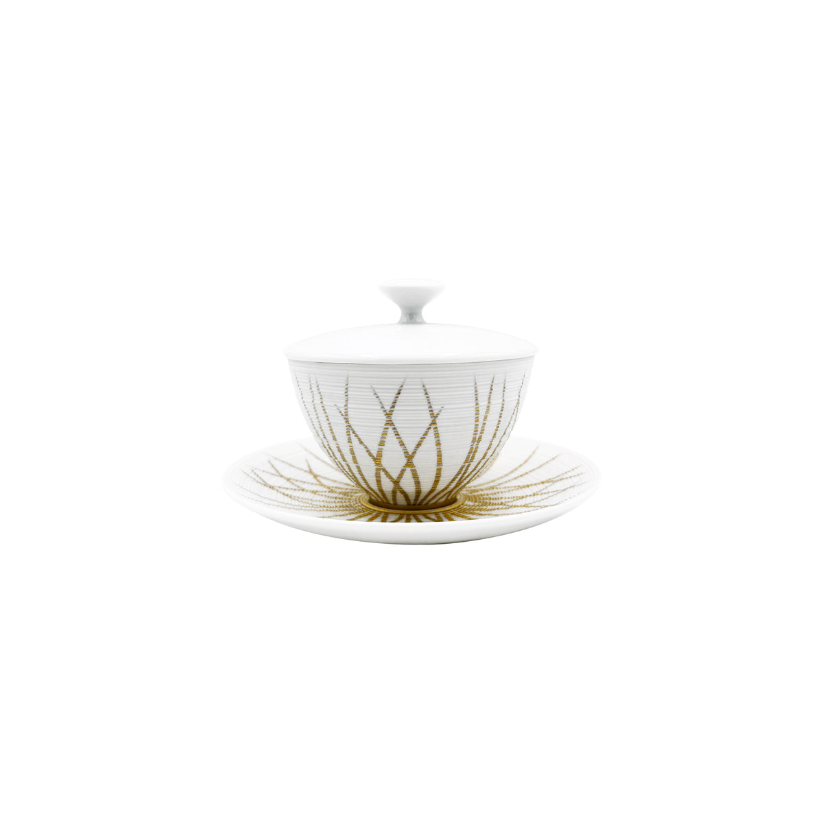 HEMISPHERE Toundra Hiver - Tasse thé & soucoupe asiatiques (couvercle inclus)