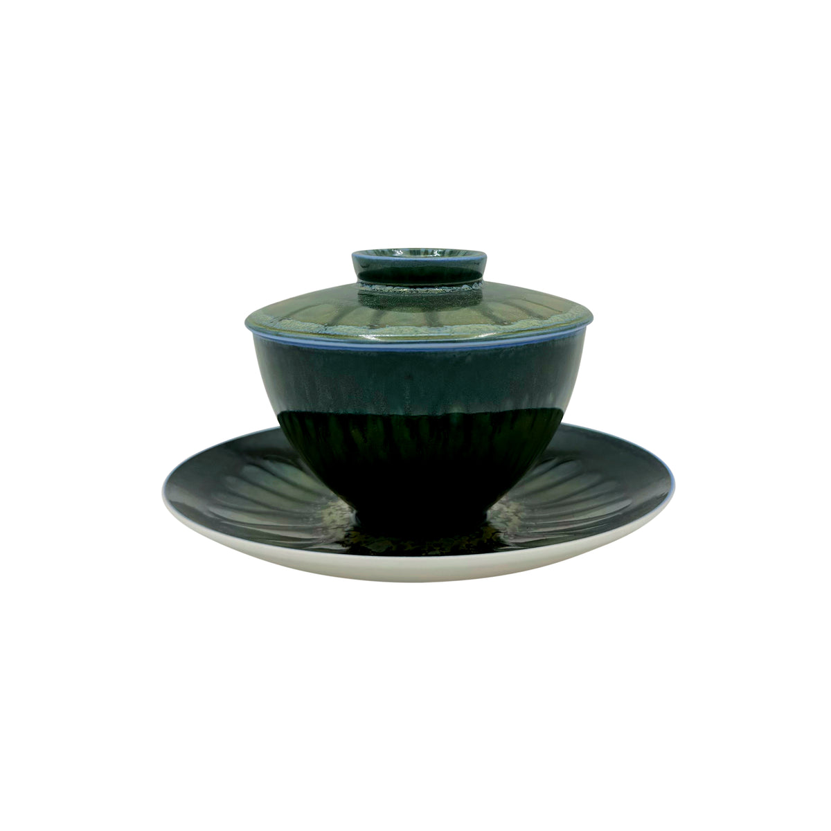 CYCLONE - Tasse thé & soucoupe asiatique (couvercle inclus)
